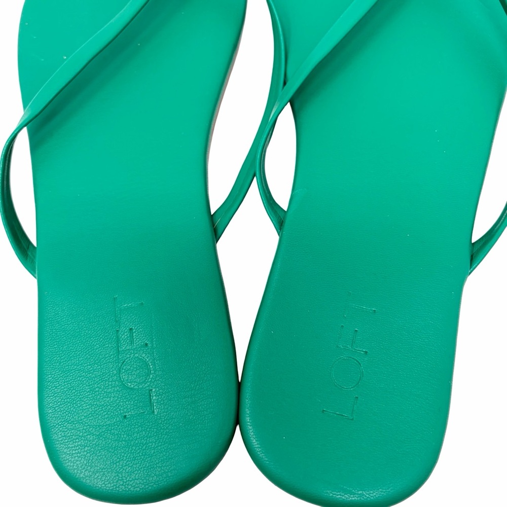 LOFT Modern Flip Flops in Juicy Lime, Size 10M NWOT - Picture 9 of 9